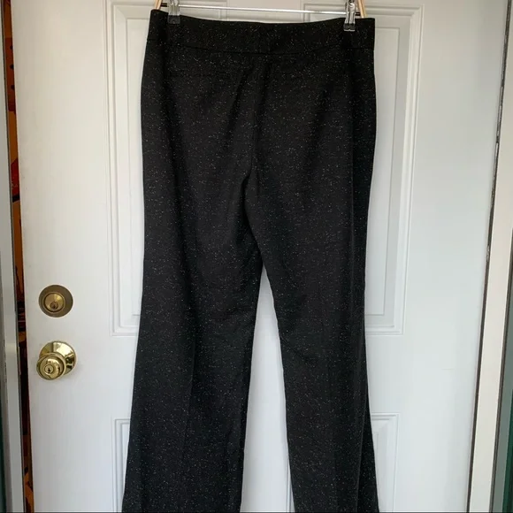 •Halogen• Taylor Fit Black Dress Pants Flecked with Gray - Size 8 - Picture 5 of 7